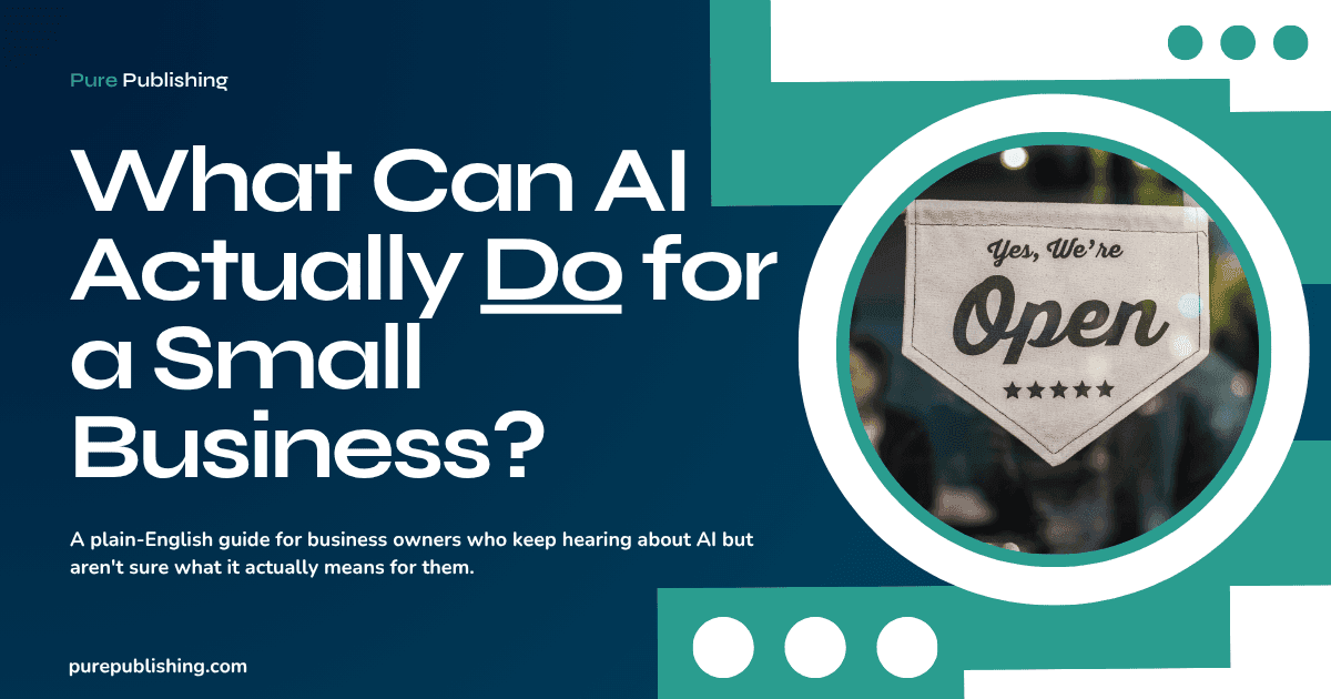 Featured image for the article: What can AI actually do for a small business